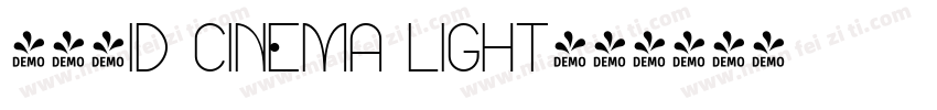 懐映体id cinema light字体转换